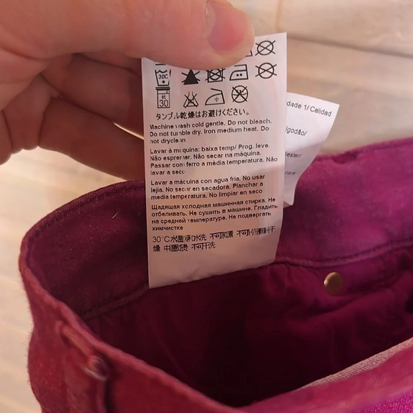 Escada Tourmaline Pink Mid Rise Skinny Jeans, Women’s Size 6 - Picture 9 of 11